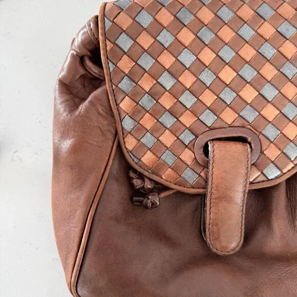 Bottega Veneta Intrecciato Vintage Mini Leather Backpack
